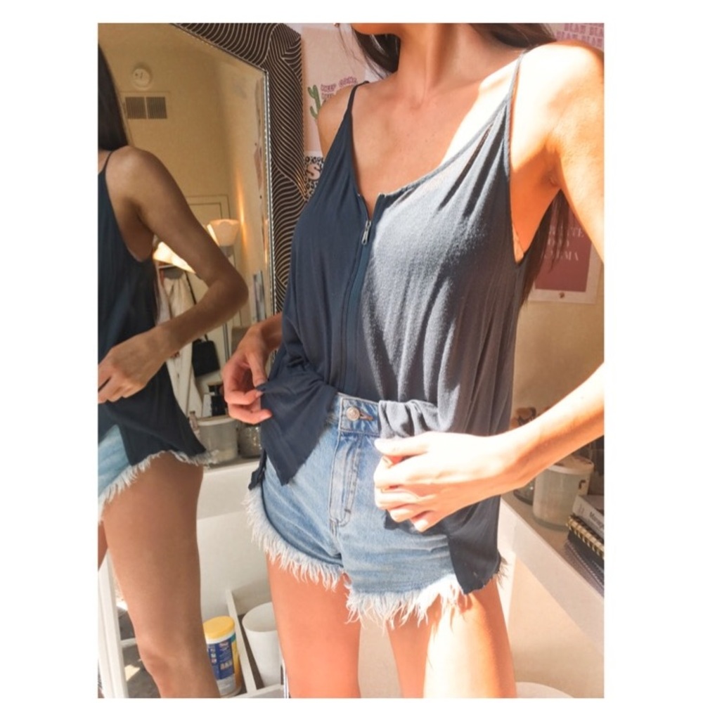 Urban outfitter silence and noice full zip tank